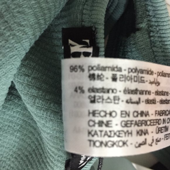 NWT ZARA Limitless Contour Collection Stretchy Sage Green Ribbed Cropped Top - Picture 3 of 8